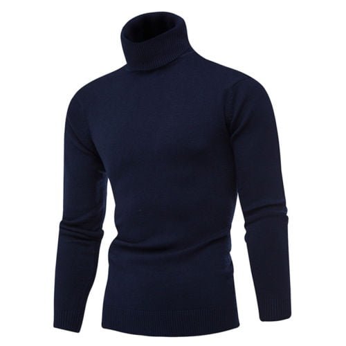 GAGA Mens Slim Fit Knitted Solid Color Crewneck Casual Pullover Sweaters 